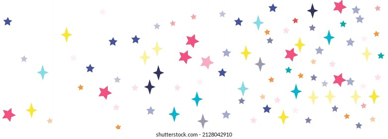 Azure Lavender Multicolor Bright Blue Orange Yellow Vibrant Sky Wallpaper. Print Violet Stars Chaotic Colorful Vivid Pastel Illustration. Green Pink Red Sea Indigo Turquoise White Stars Ornament.