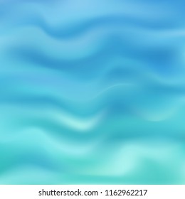 Azure sea waves texture. Vector illustration.