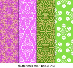 Azuro Geometric Patterns. Set. Vector illustration. Idea fod design, wallpaper, fashion, textile