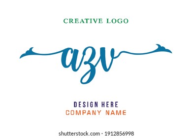 AZV lettering logo is simple, easy to understand and authoritative