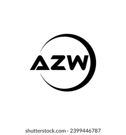 AZW Letter Logo Design, Inspiration for a Unique Identity. Modern Elegance and Creative Design. Watermark Your Success with the Striking this Logo.