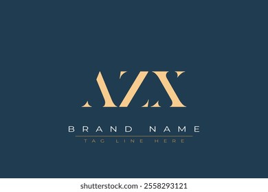 AZX abstract letter logo design. This logo is designed by three abstract letters.