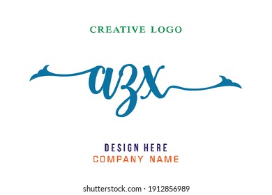 AZX lettering logo is simple, easy to understand and authoritative
