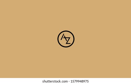 AZ,ZA,A and Z alphabet letter, monogram icon favicon 