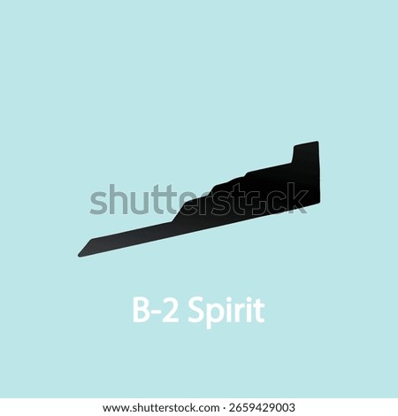 B 2 Spirit bomber, vector art illustration.