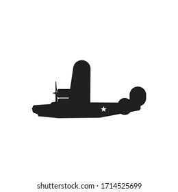 B 24 Bomber Silhouette From World War 2....