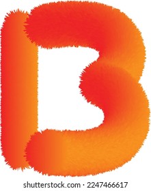 B 3D Logo Design. Vector EPS10