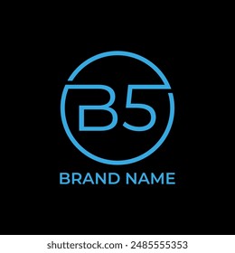 B 5 and circle logo for company