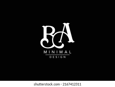 B A, AB Initial Letter Logo design vector template, Graphic Alphabet Symbol for Corporate Business Identity