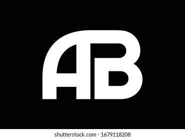 A B, AB Initial Letter Logo design vector template, Graphic Alphabet Symbol for Corporate Business Identity