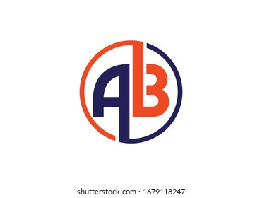 A B, AB Initial Letter Logo design vector template, Graphic Alphabet Symbol for Corporate Business Identity