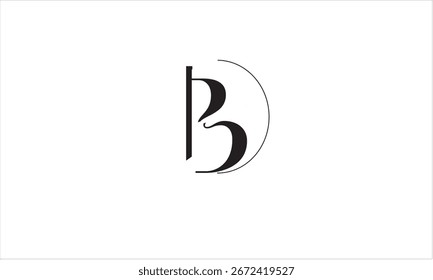 ABSTRAKTER BUCHSTABE LOGO MONOGRAMM