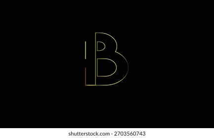 B ABSTRACT LETTER LOGO MONOGRAM