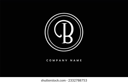 B Abstract Letters Logo Monogram