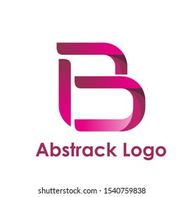 B abstract logo icon design vector