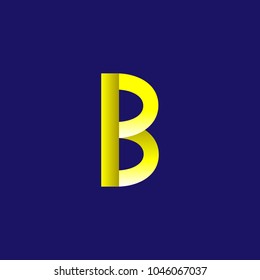 B abstract logo. Vector illustration