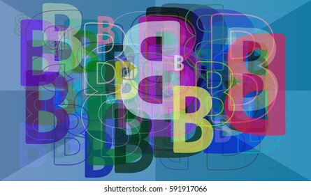 B Alphabet art idea
