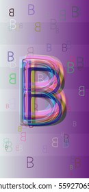 B Alphabet art pattern