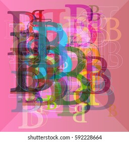 B Alphabet design art