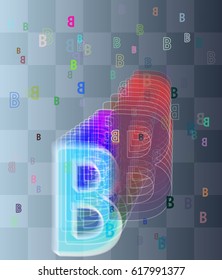 B Alphabet icon design