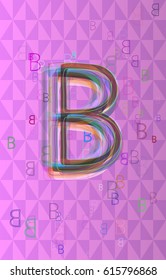 B Alphabet icon texture