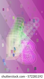B Alphabet idea background