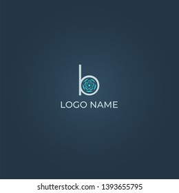 B alphabet letter logo vector