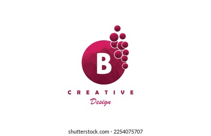 B alphabet logo icon with premium water color brush design. Artistic trendy vector logo design