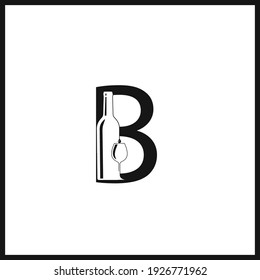 "B" Alphabet Logo or icon Template