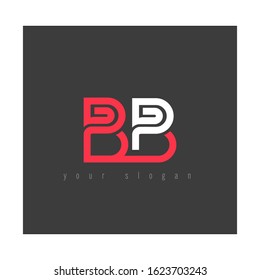 B & B, B B alphabet logo vector illustration elegant design