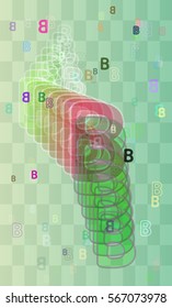 B Alphabet pattern art