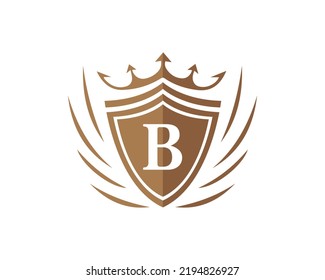 B Alphabet Royal Crown Vector Logo Stock Vector (Royalty Free ...