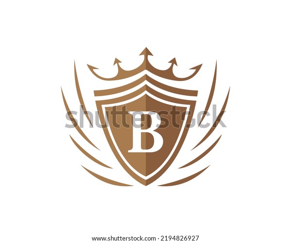 B Alphabet Royal Crown Vector Logo Stock Vector (Royalty Free ...