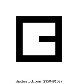 B alphabet square logo icon vector illustration eps