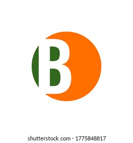 b alphabet vector design template illustration