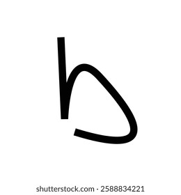 B alphabet vector illustration. Logo symbol