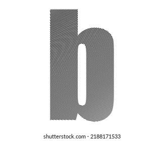 b arc vector design symbol vector icon graphics shape illustration template logo style letter word
