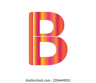 B ART letter logo design elementss