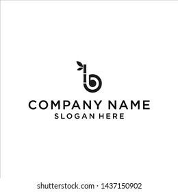 b logotipo de bambú / logotipo de bambú