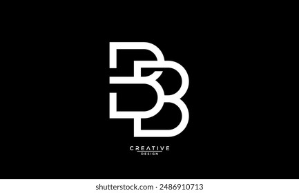 B, BB, Abstract Letters Logo Monogram