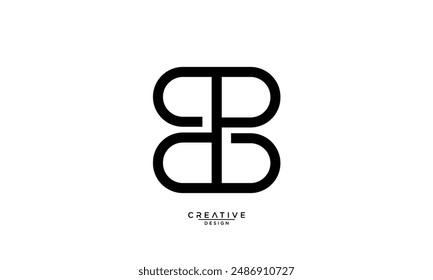 B, BB, Abstract Letters Logo Monogram
