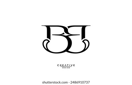 B, BB, Abstract Letters Logo Monogram