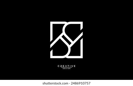 B, BB, Letras Abstractas Logo Monograma
