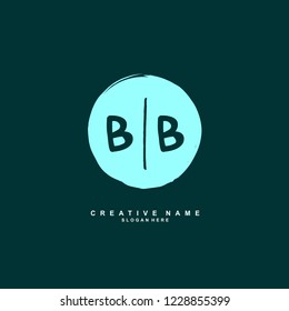 B B BB Initial logo template vector