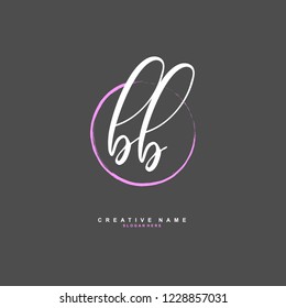 B B BB Initial logo template vector