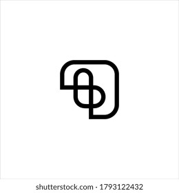 B or BB letter logo design vector.