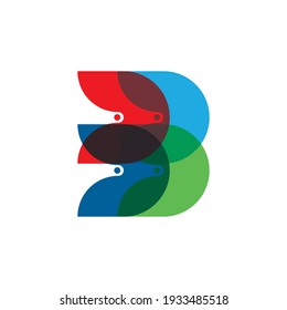 B BB Letter Logo template vector icon design

