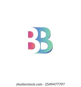 Diseño de logo con letras B AND BB. Símbolo monocromático mínimo creativo del monograma. Diseño elegante universal de la muestra del Vector. Tipo de logotipo empresarial de Premium. Símbolo de alfabeto gráfico para la identidad empresarial de la empresa