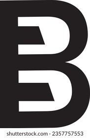 B and BE letter logo design