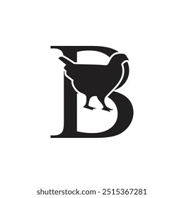 B beauty face icon logo design